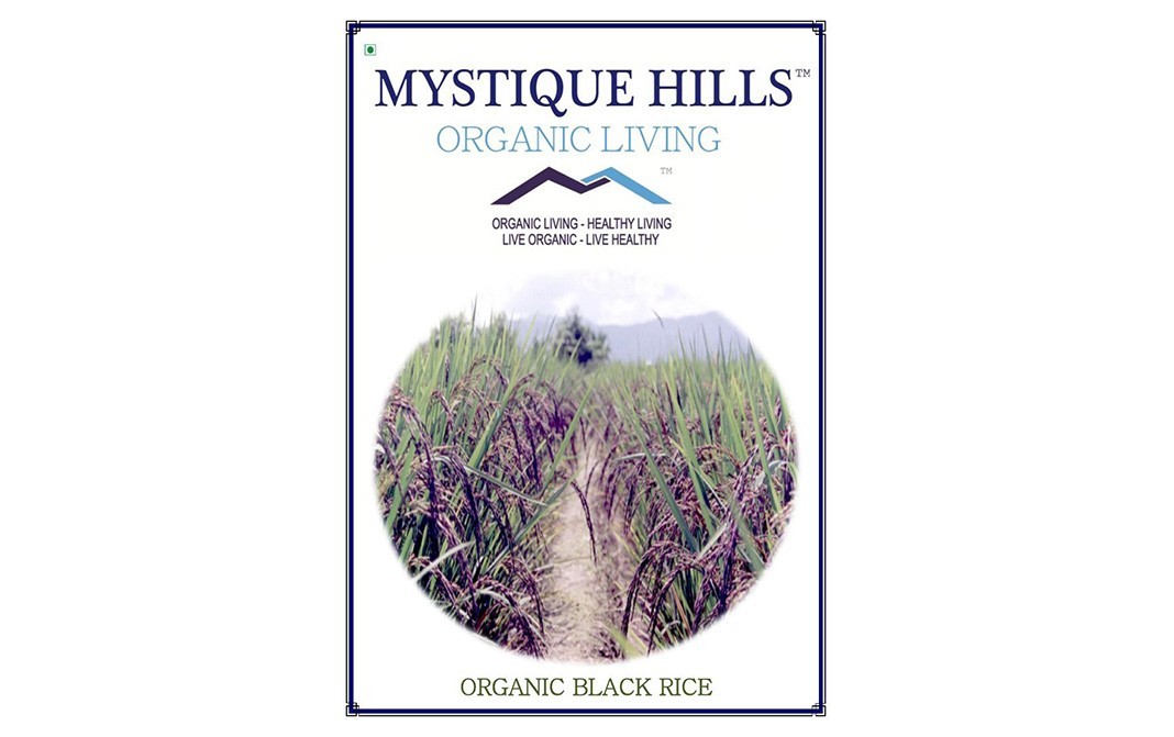 Mystique Hills Organic Black Rice    Box  1 kilogram